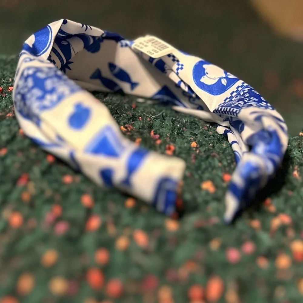‼️RARE‼️🎸ANTHROPOLOGIE🎸🔥NWT🔥Icon Knot Headband in Royal Blue